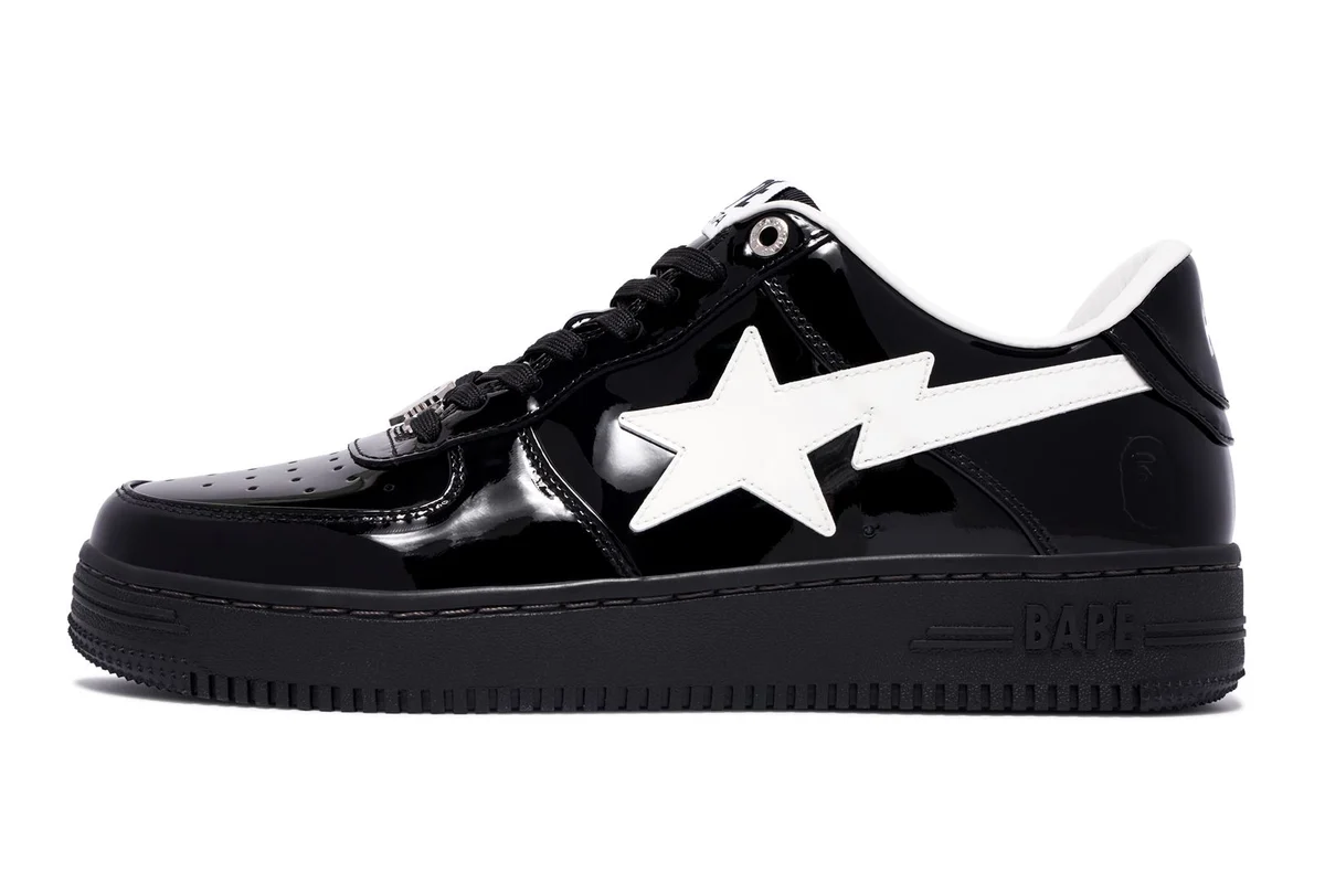 Кецове и обувки BAPE Bape Sta #2 Black/White Черно | 0ZXSHM191302M-BLK, 1