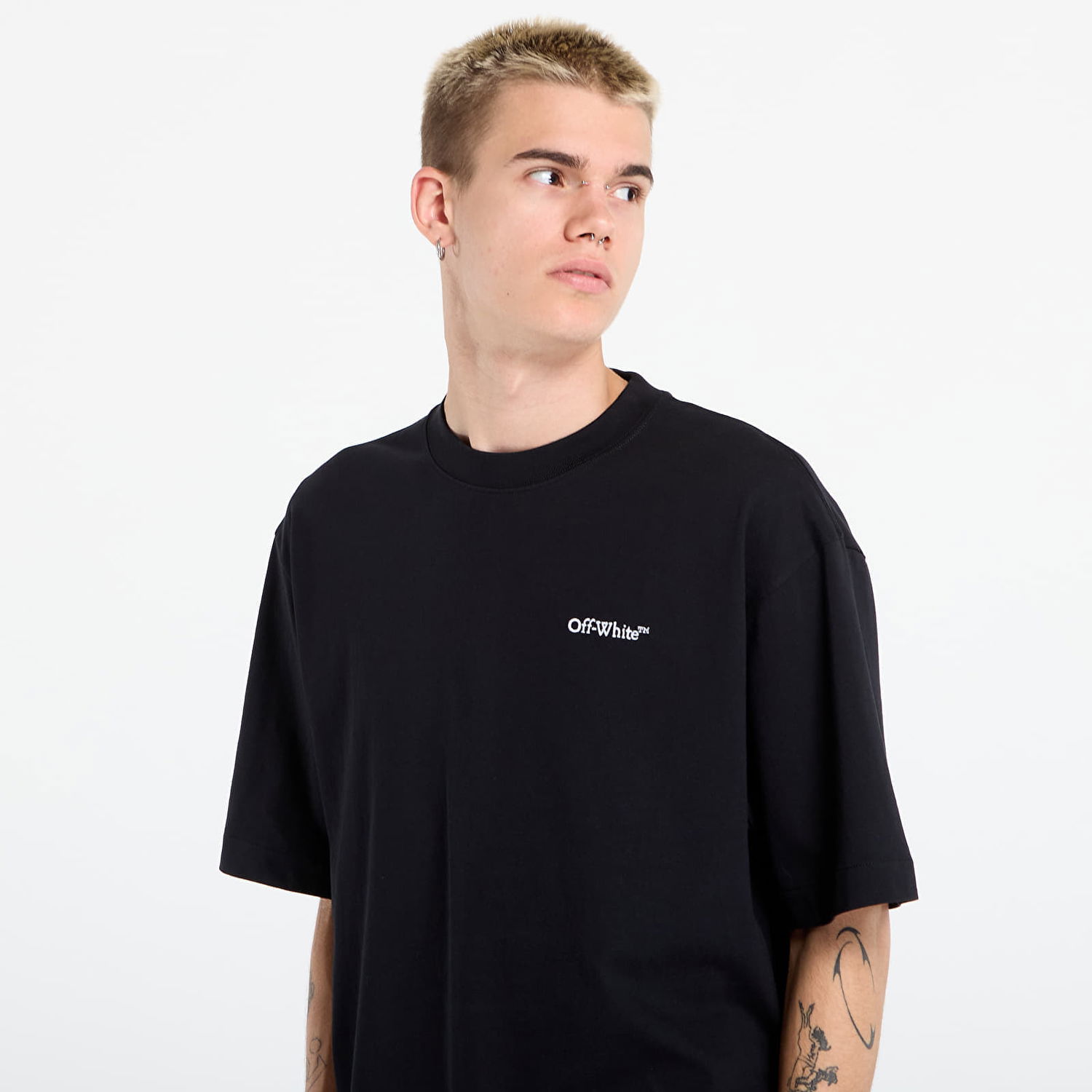 Тениска Off-White Off-White Landscape Arrow Skate S/S Tee Черно | OMAA120F25JER0051001, 1