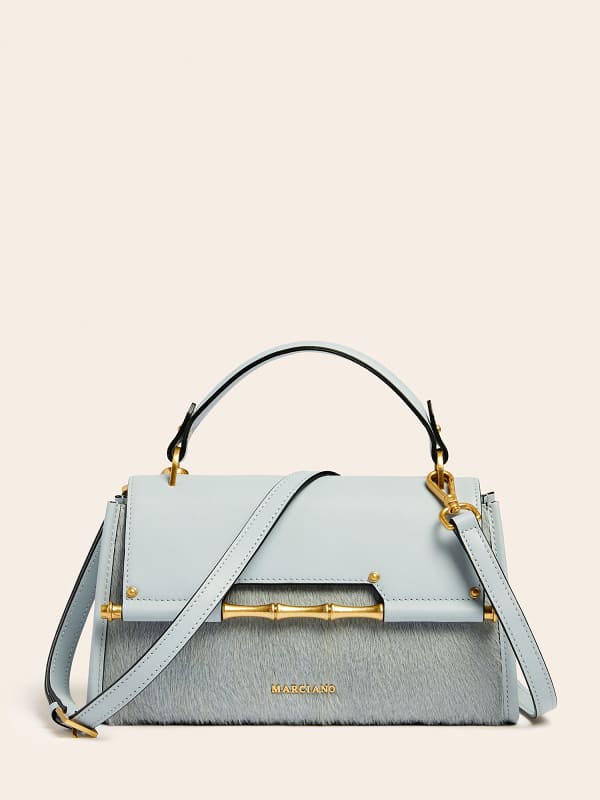 Дамска чанта GUESS Marciano Alia Real Leather Handbag Синьо | HWALNYL2480, 0