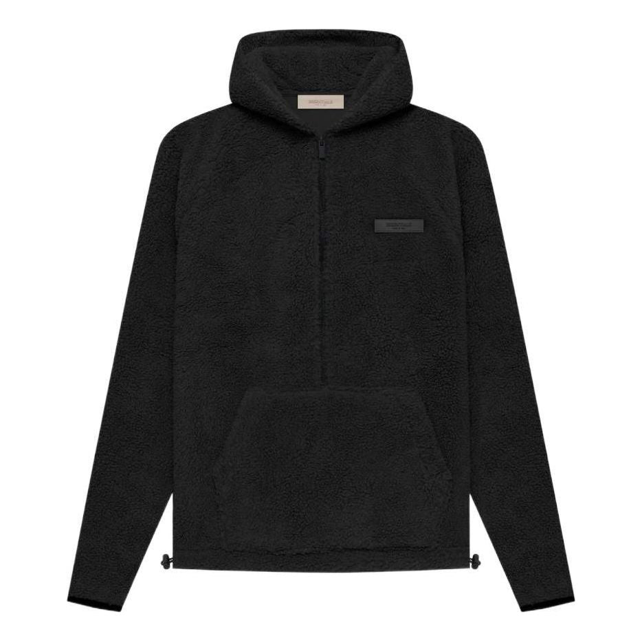 Суитчър Fear of God Essentials Polar Fleece Half Zip Hoodie Черно | FOG-SS22-396, 0