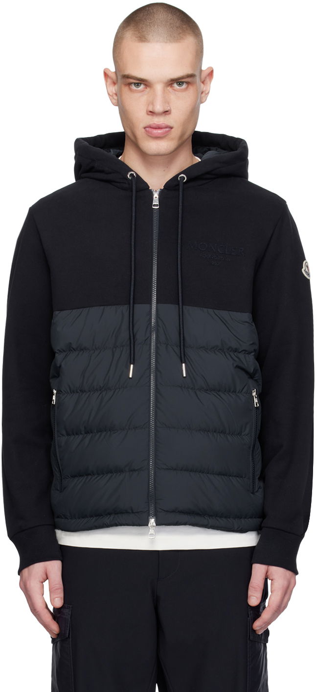 Яке Moncler Embroidered Down Jacket Тъмно синьо | J10918G0001389AE5, 0