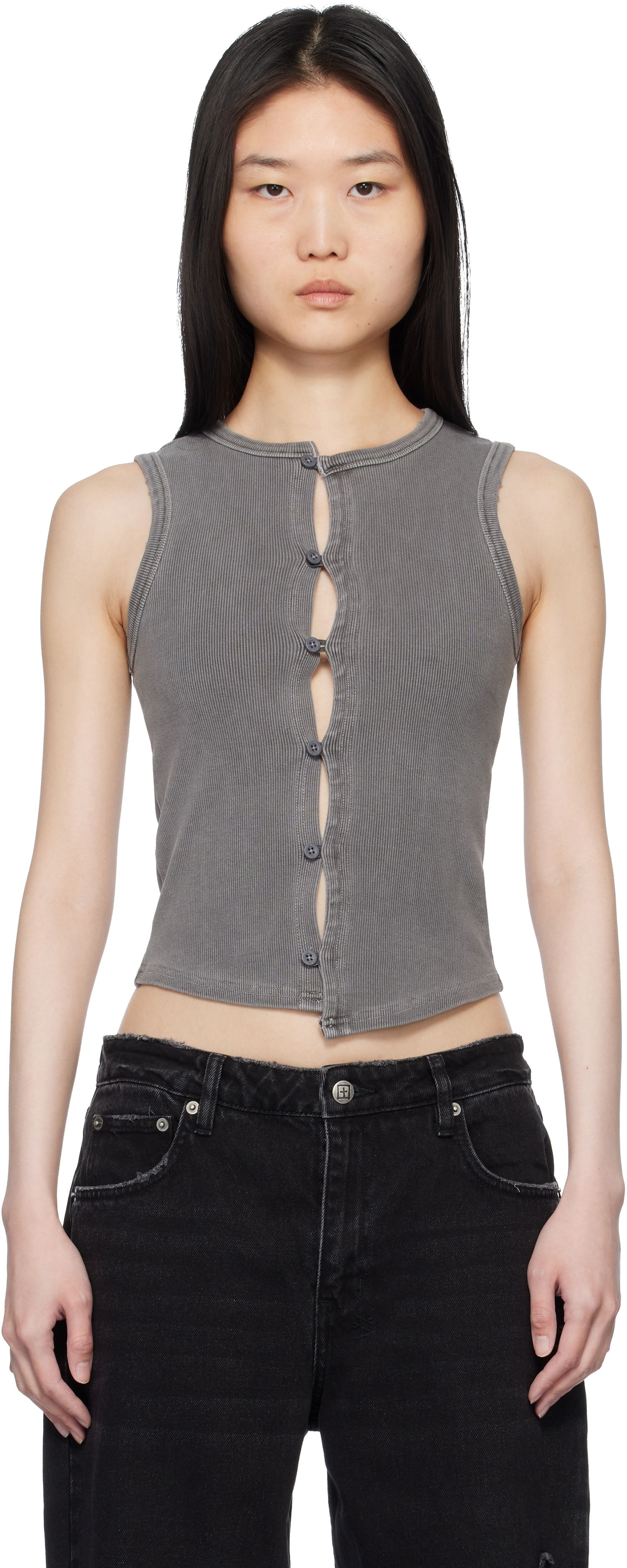 Потник Ksubi Ksubi Syndicate Xtra Rework Tank Top Сиво | WPS25SI002, 0