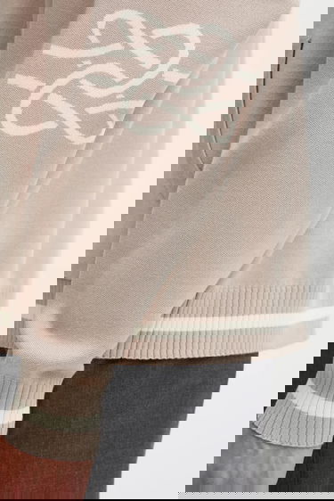 Суитчър Filling Pieces Knit Hoodie with Applique Бежово | 422532500265, 4