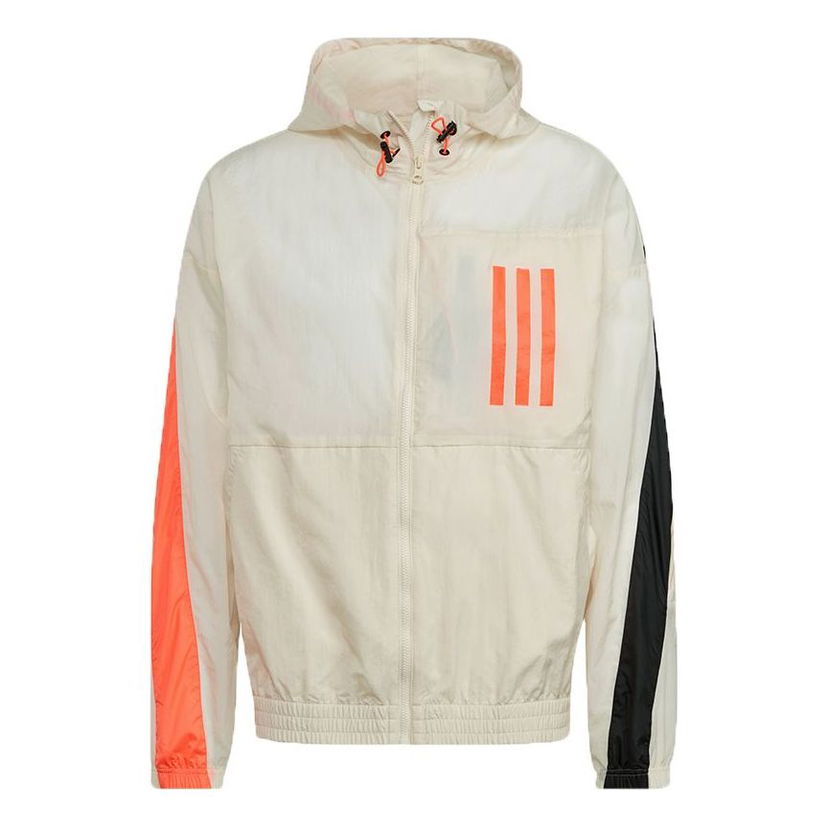 Ветровка adidas Originals Casual Hooded Windbreaker Jacket Бежово | H39836
