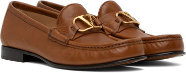 Грижа за обувките Valentino Valentino Garavani VLogo Signature Buffalo Loafers Кафяво | 6W2S0LM0EWV, 3