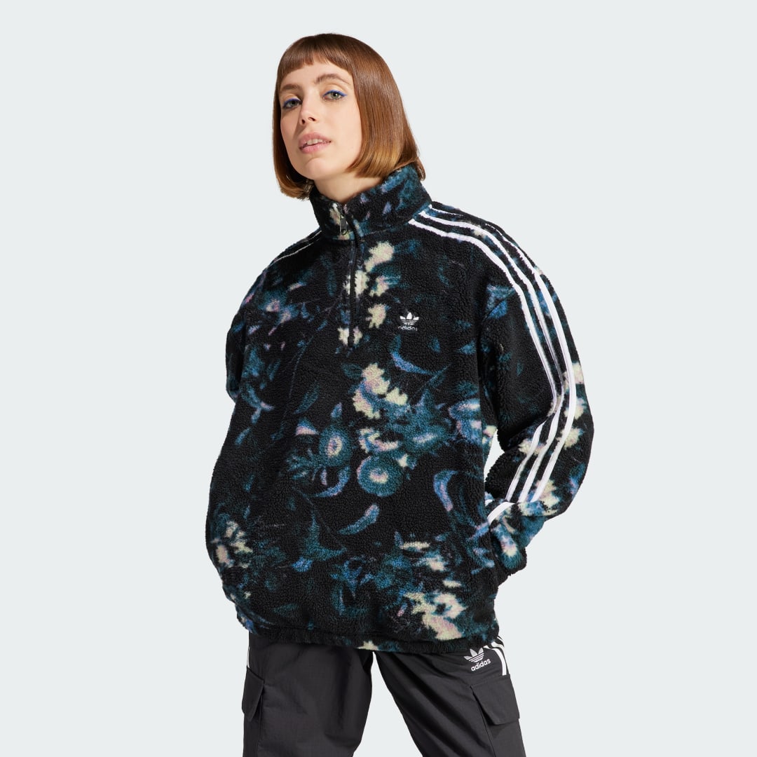 Яке adidas Originals Allover Print Flower Fleece Jacket Многоцветен | II8451, 0