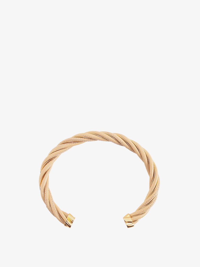 Гривна Bottega Veneta Twist Bracelet Бежово | 732159VAHUA9793