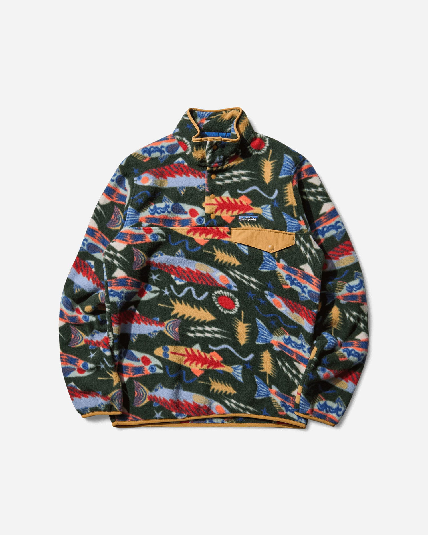 Пуловер Patagonia Lightweight Synchilla Snap-T Fleece Pullover Зелено | 25551 SEOG, 1