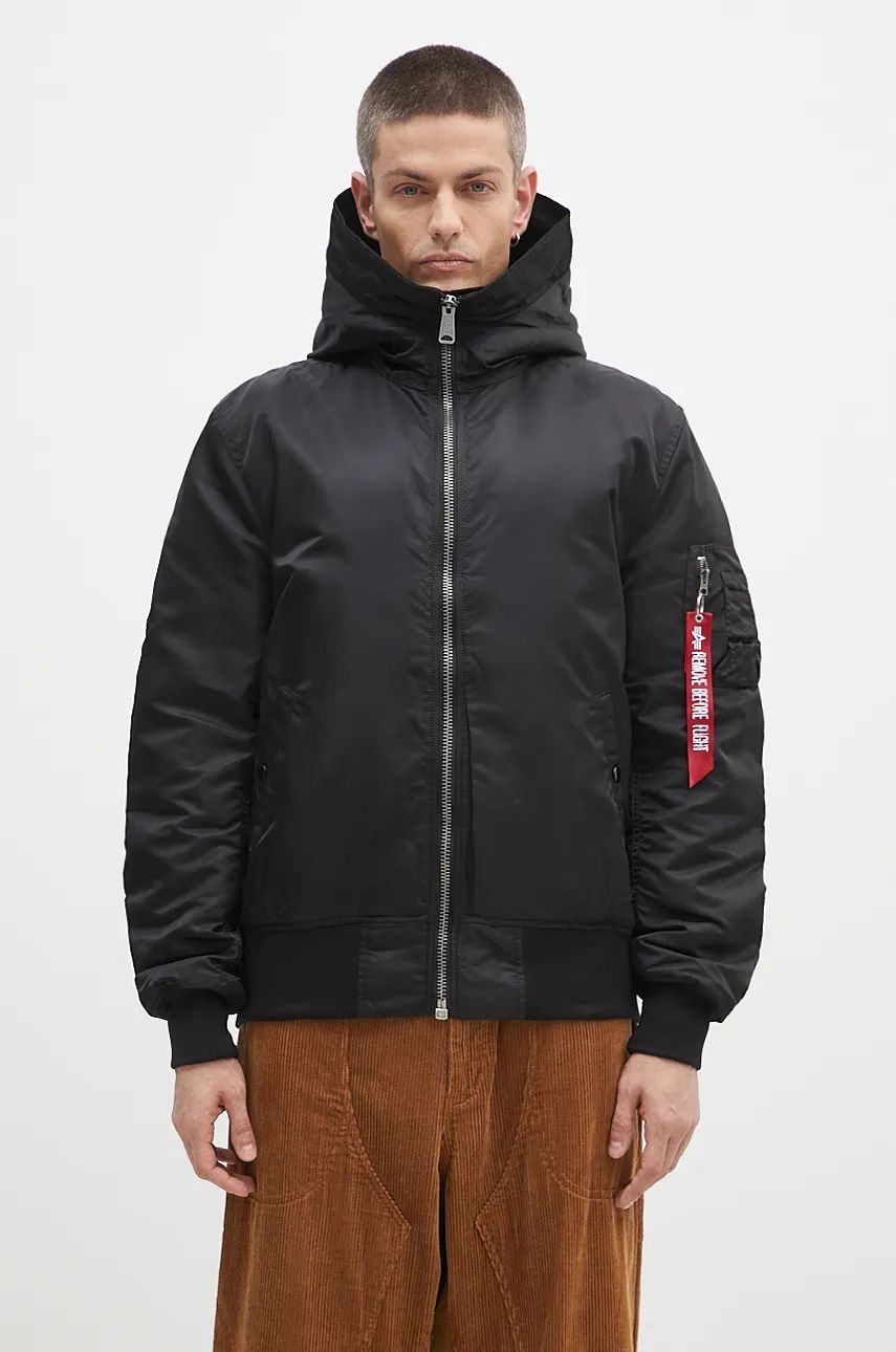 Яке бомбър Alpha Industries MA-1 Hooded Bomber Jacket Черно | 158104.03, 0