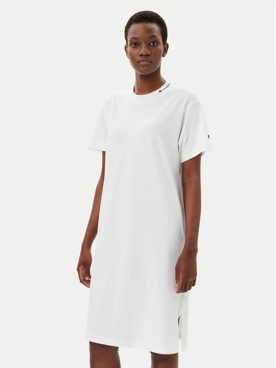 Pокля Champion Champion T-Shirt Dress Бяло | 117782-WW001, 0