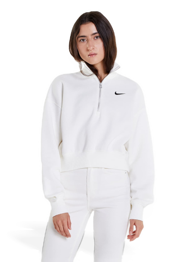 Phoenix Fleece 1/2-Zip Oversized Crop Sweatshirt