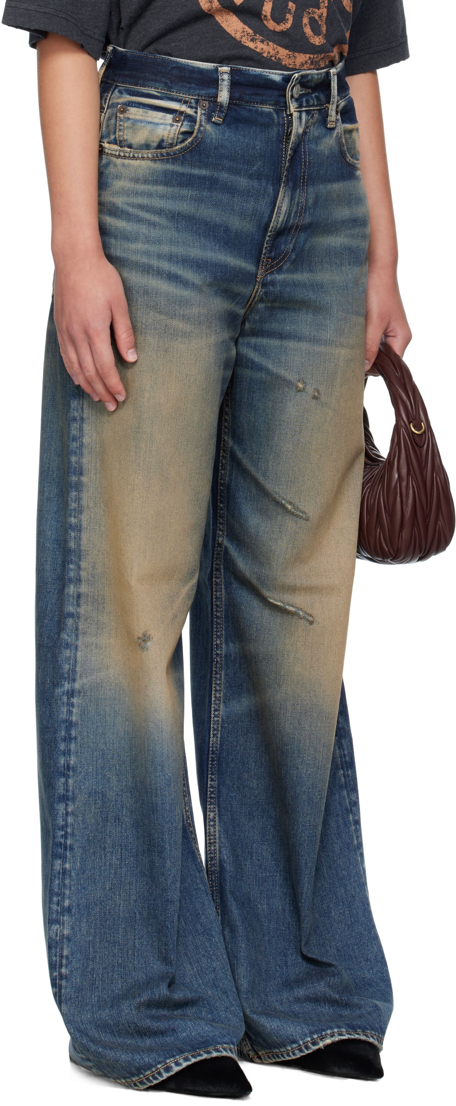 Дънки Acne Studios Acne Studios Regular-Fit 2022F Jeans Синьо | A00543-, 1