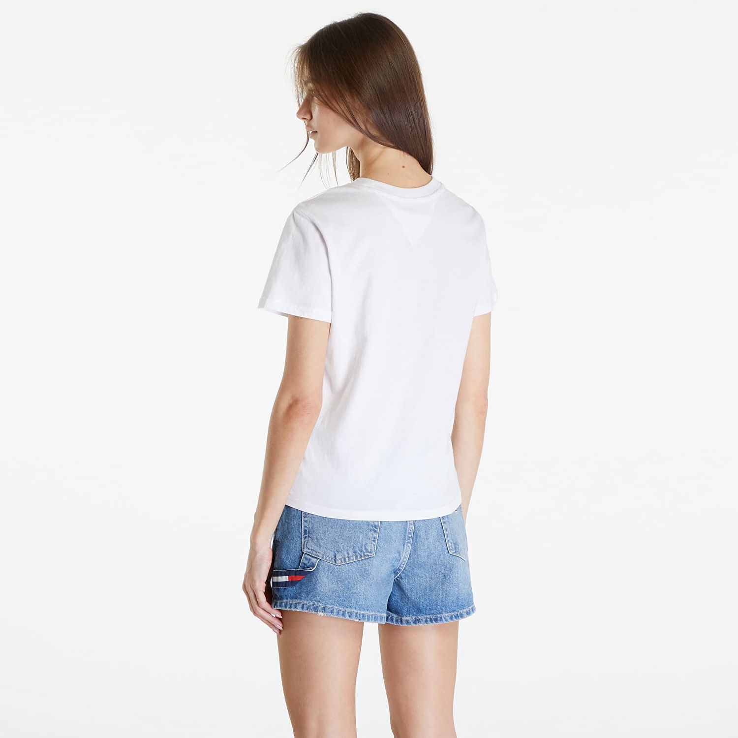Тениска Tommy Hilfiger Dámské tričko Tommy Jeans Regrular Essential Logo Tee White Бяло | DW0DW17828 YBR, 1