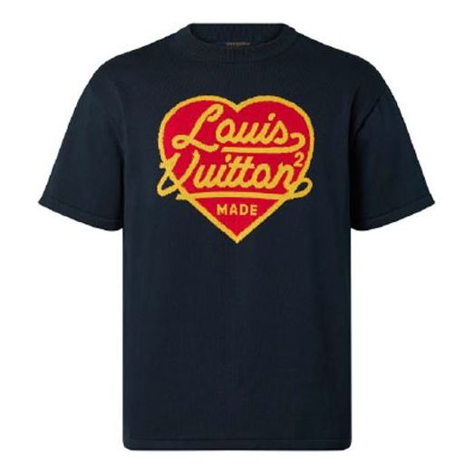 Тениска Louis Vuitton LV2 x NIGO2 Love Logo T-Shirt Черно | 1A9GM1, 0