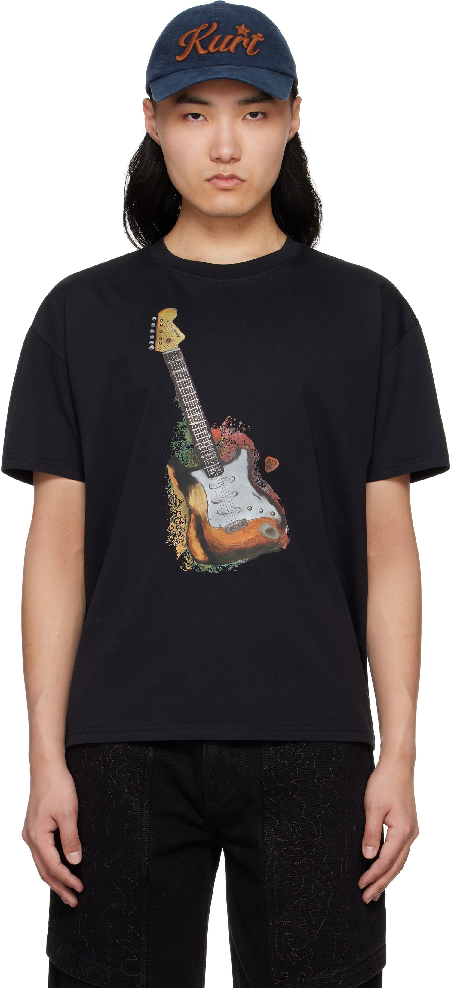 Тениска Andersson Bell Andersson Bell Guitar Graphic T-Shirt Черно | atb1250u, 0