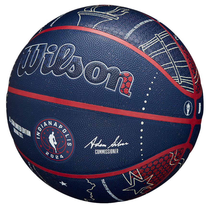 Спортна екипировка Wilson Tennis 2024 NBA All-Star Collector Basketball Тъмно синьо | wz2015601xb, 1