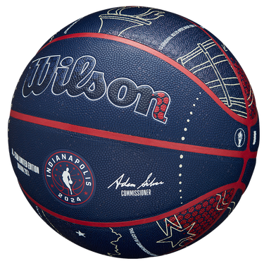 Спортна екипировка Wilson Tennis 2024 NBA All-Star Collector Basketball Тъмно синьо | wz2015601xb, 1