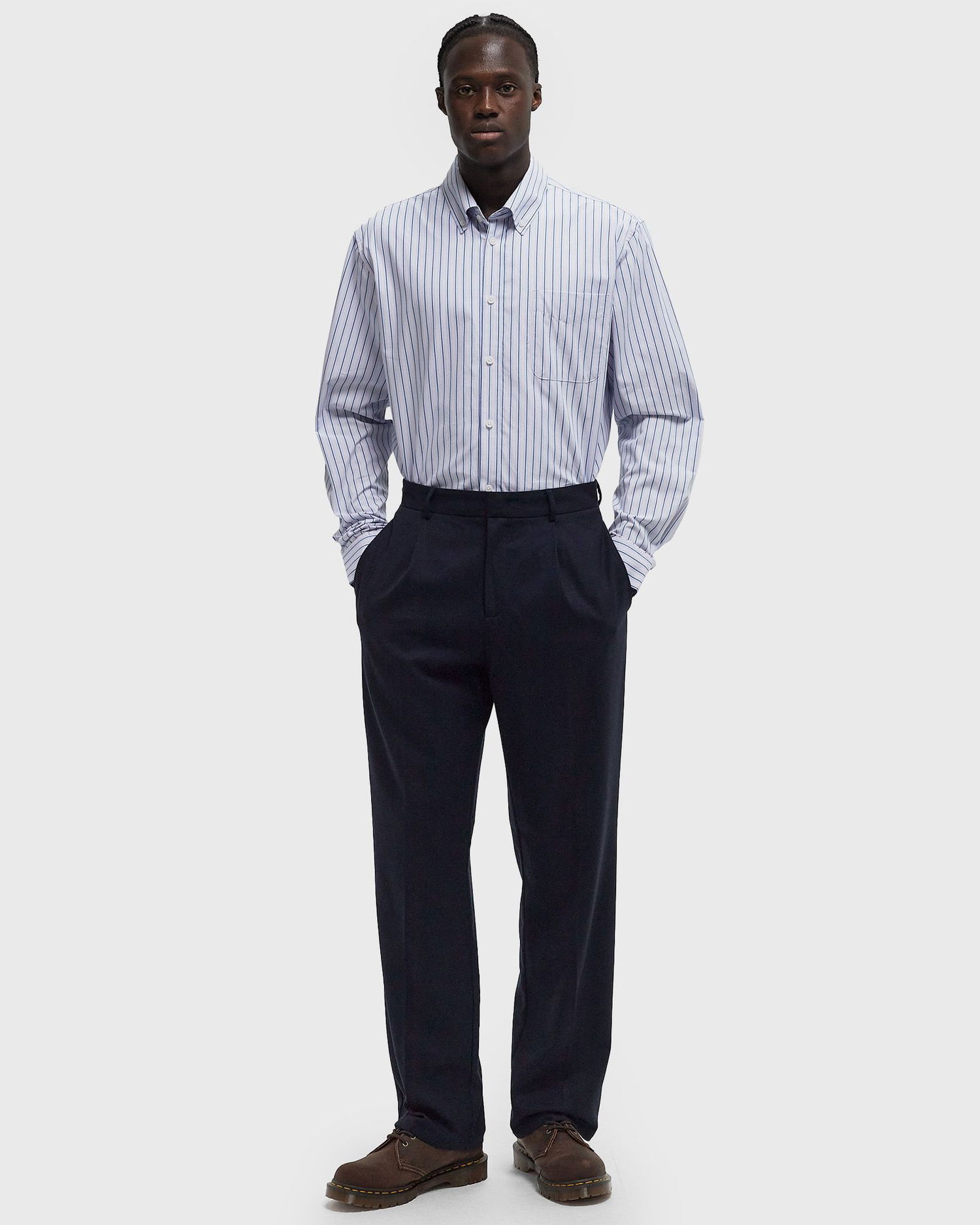 Панталони Les Deux Les Deux Reece Pleated Suit Pants 2.0 Тъмно синьо | LDM510155-460460, 1