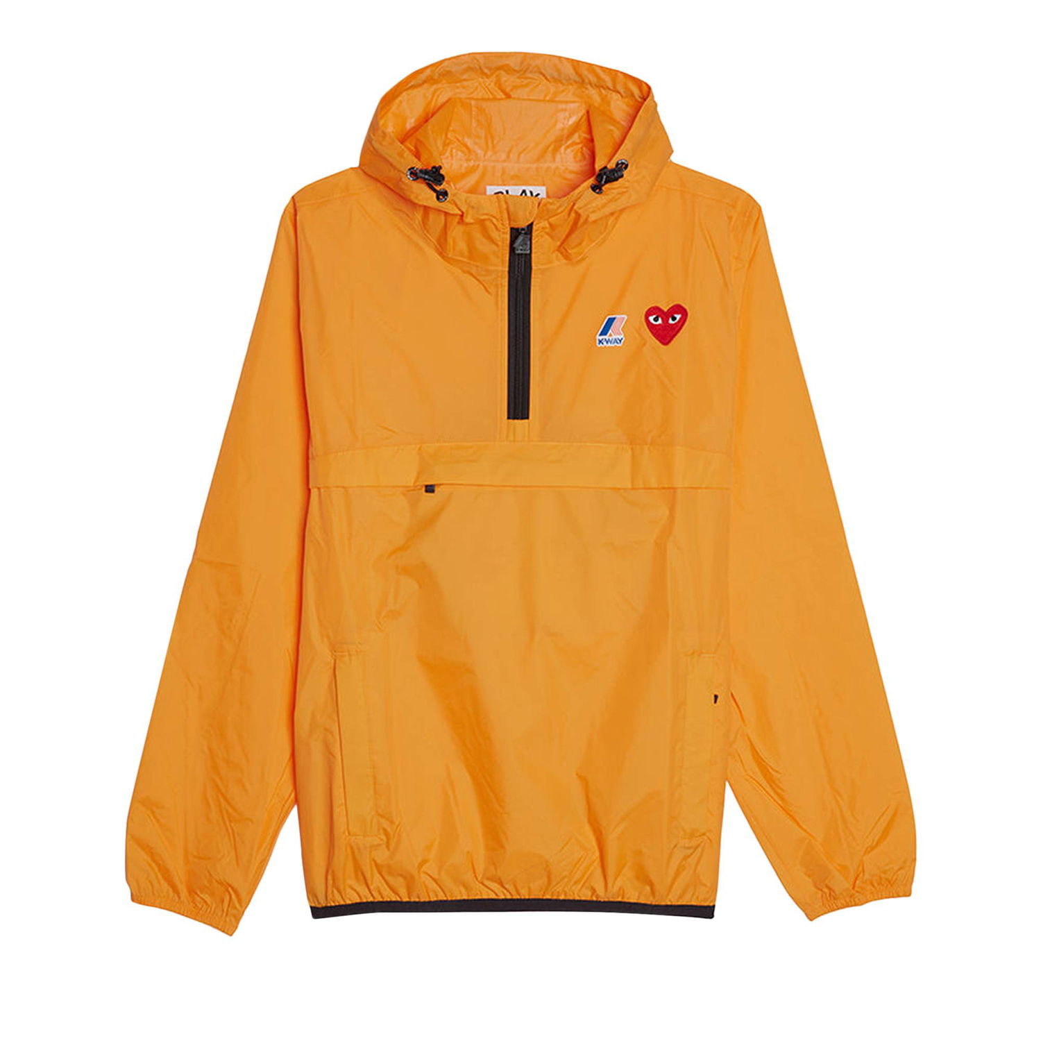 Ветровка Comme des Garçons PLAY x K-Way Half Zip Hooded Jacket Оранжево
 | AZ J502 051 1, 1