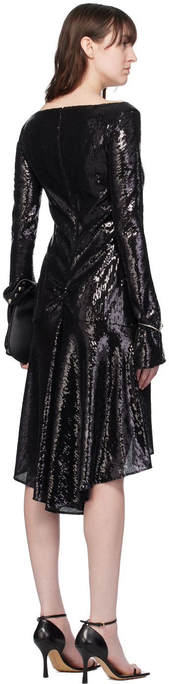 Pокля Courrèges Women's Sequin Ellipse Midi Dress Черно | 224CRO427PAI001, 2