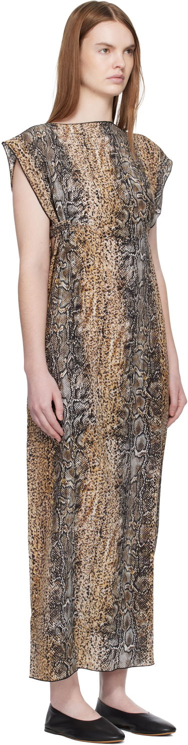 Pокля Baserange Rema Snakeskin Print Maxi Dress Многоцветен | DRRE-SC-WI25, 1