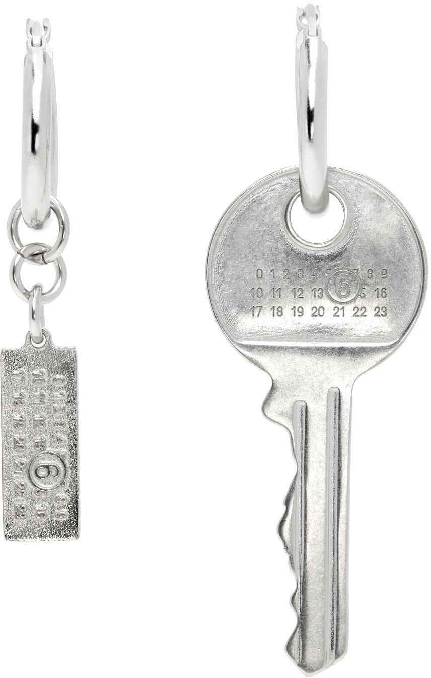 Обеци Maison Margiela Key Earrings Металик | SM7VG0075 P7105, 0