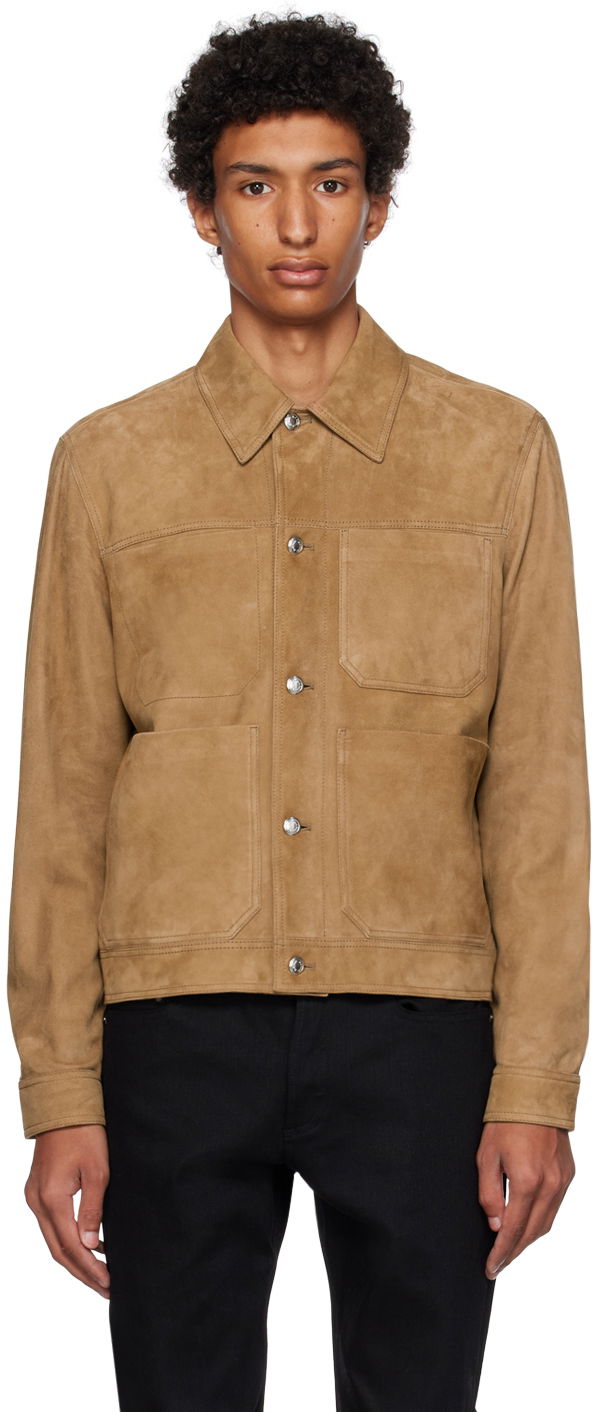 Яке Paul Smith Paul Smith Suede Trucker Jacket Кафяво | M1R-374Y-L00040