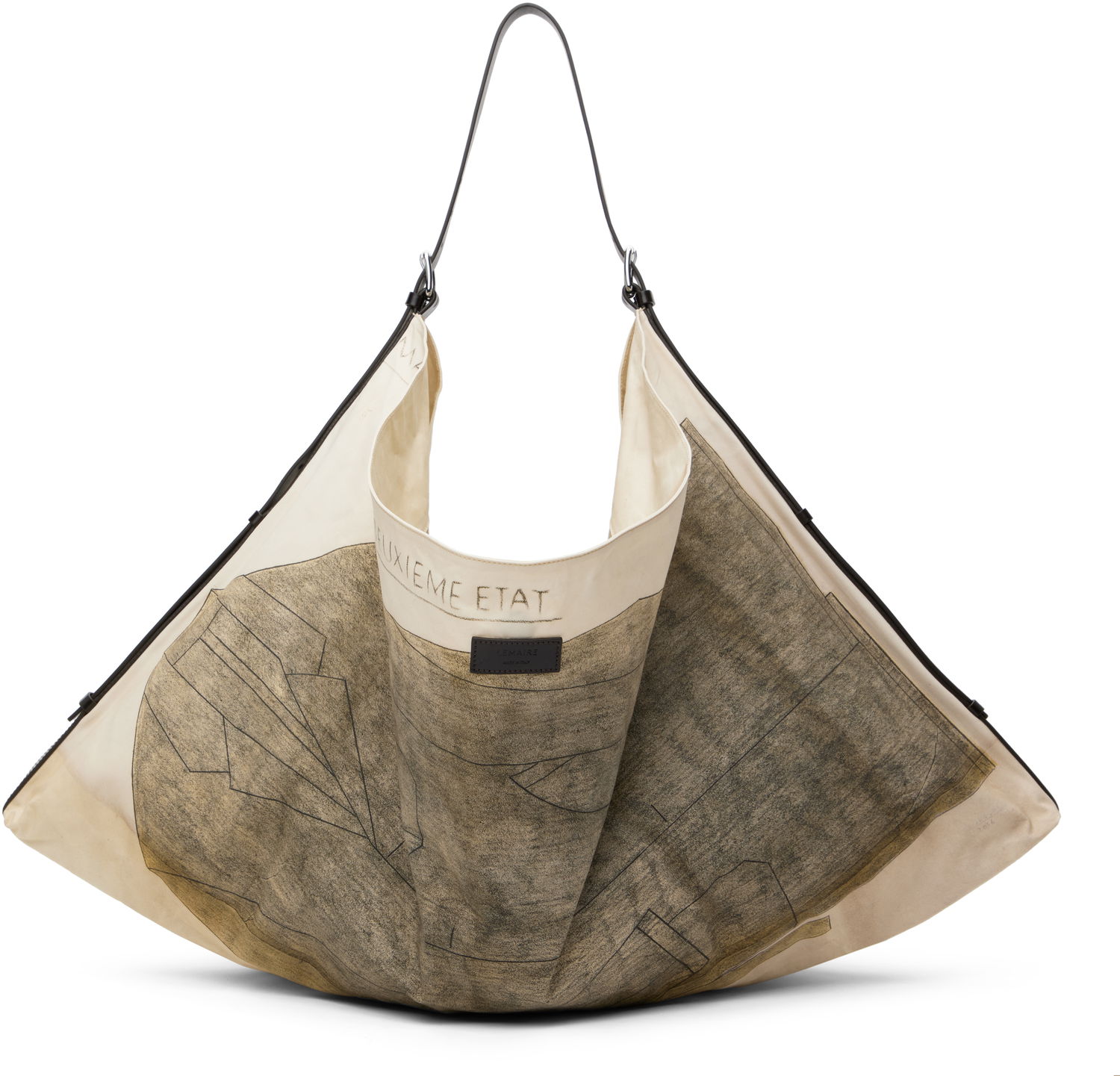 Голяма пазарска чанта LEMAIRE Lemaire Flag Bag Бежово | BG0143 LF1418, 0