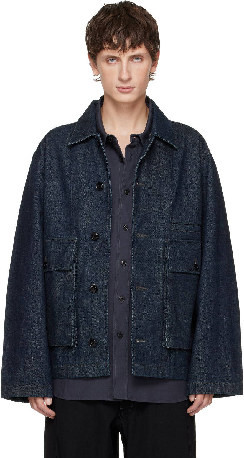 Яке LEMAIRE Boxy Denim Jacket Синьо | OW1198 LD1056