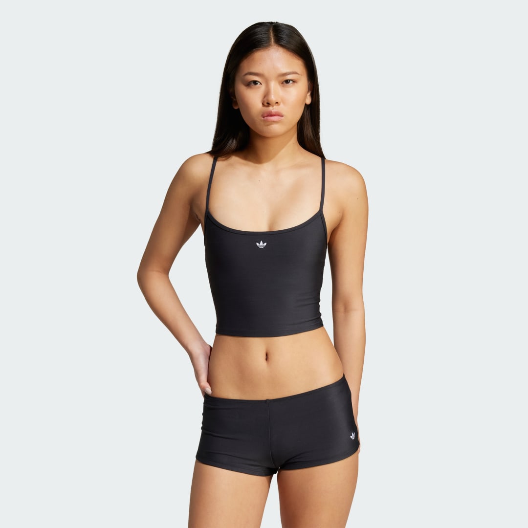 Бански adidas Performance Essentials Swim Crop Tank Top Черно | JG1016, 0