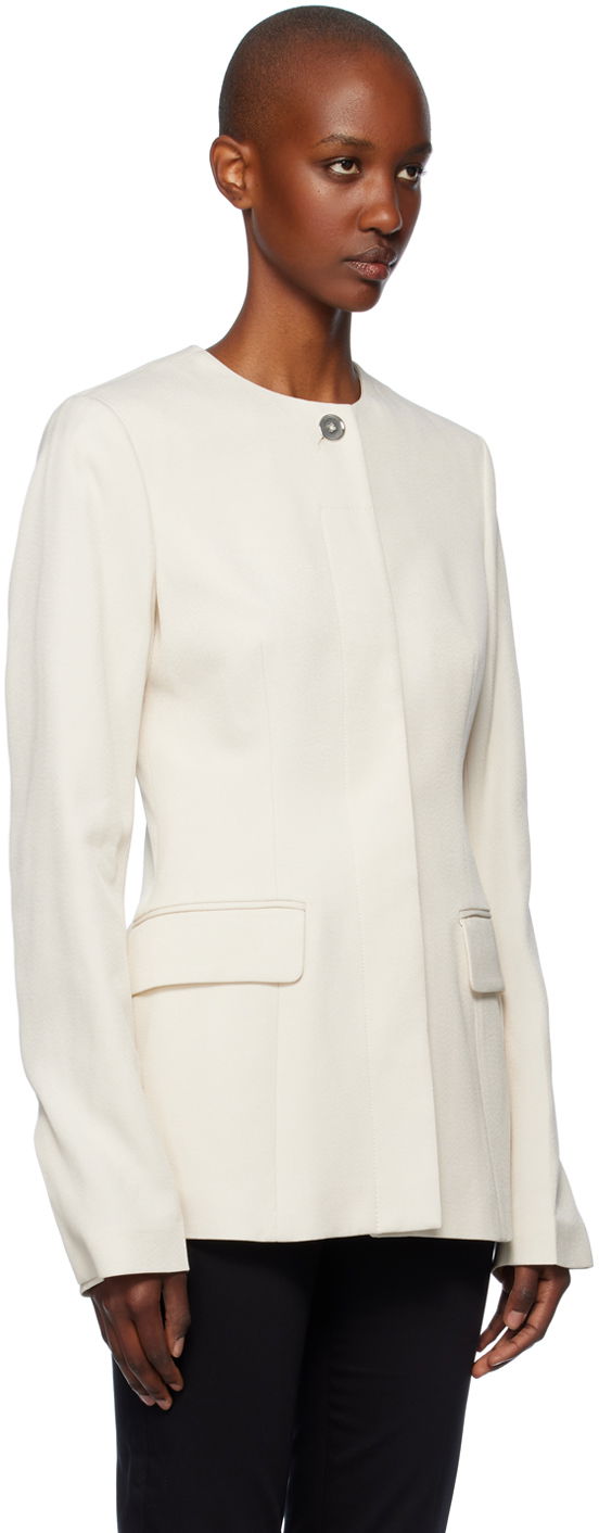 Collarless Cinched Jacket, 1