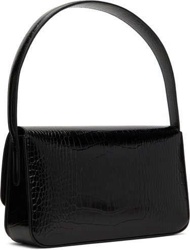 Дамска чанта Anine Bing Crocodile Embossed Leather Shoulder Bag Черно | A-13-10232-010, 2