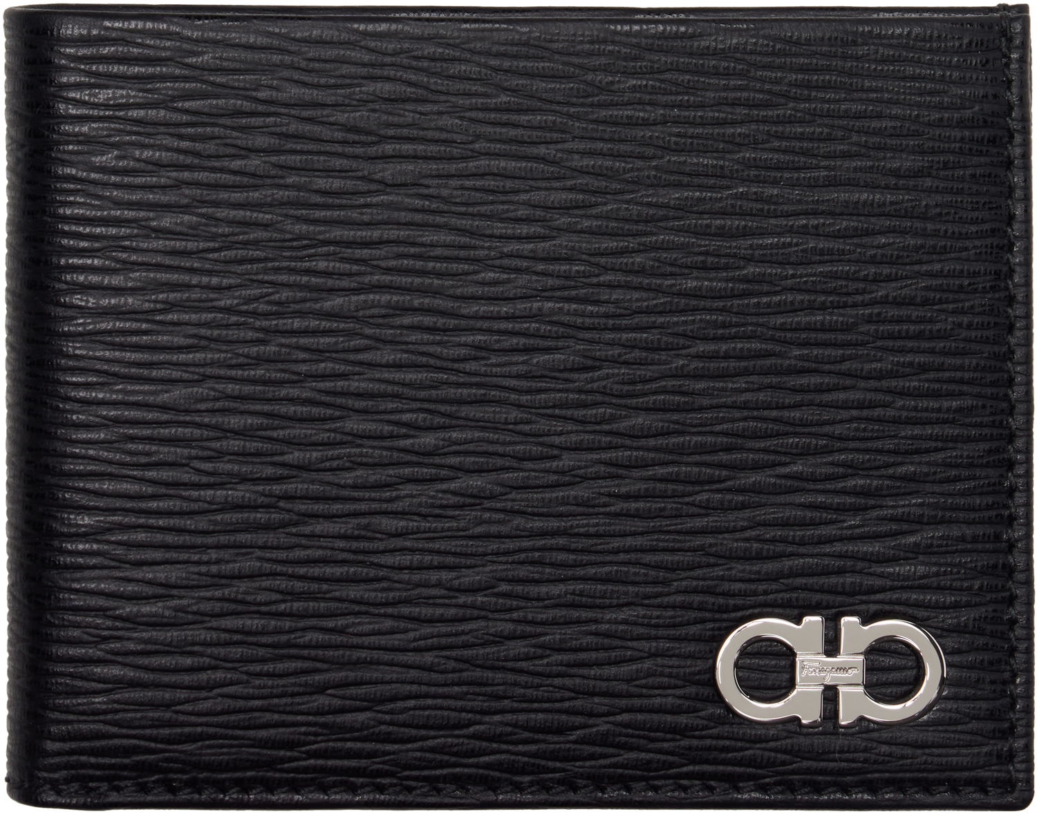 Портфейл FERRAGAMO Salvatore Ferragamo Gancini ID Window Wallet Черно | 685995, 0