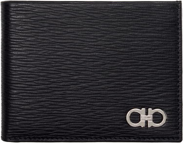 Портфейл FERRAGAMO Salvatore Ferragamo Gancini ID Window Wallet Черно | 685995, 0