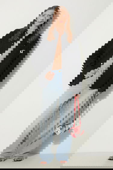 Риза Carhartt WIP Linen Blend Regular Fit Classic Collar Ethel Shirt Jac Черно | I033569.8902, 1