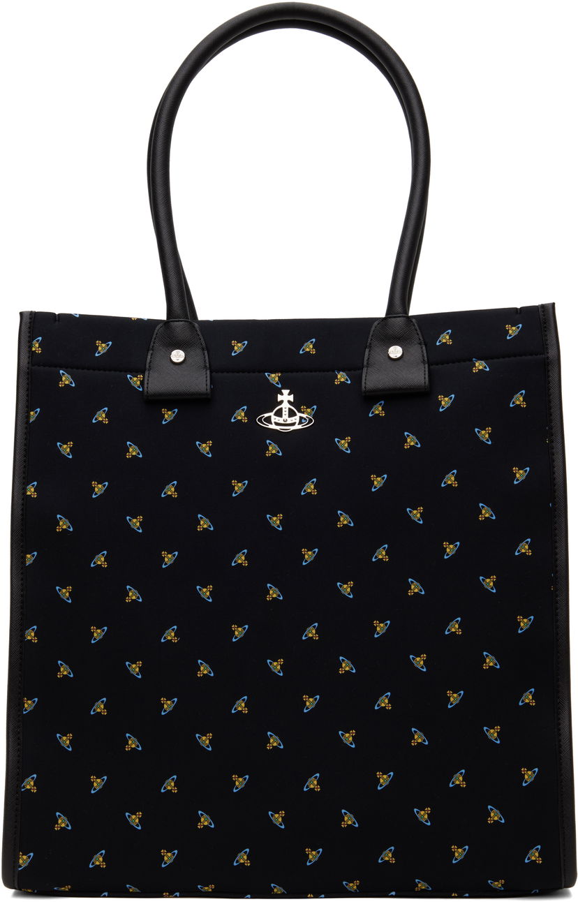 Голяма пазарска чанта Vivienne Westwood Tote Bag Черно | 4D010001U-W00ZQ-