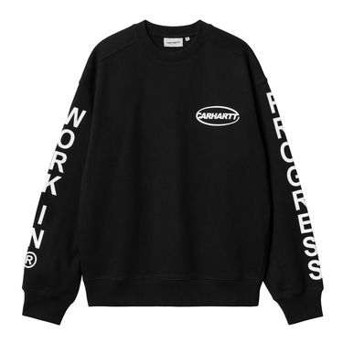 Суитчър Carhartt WIP Black Printed Crewneck Sweatshirt Черно | I033939_9, 3