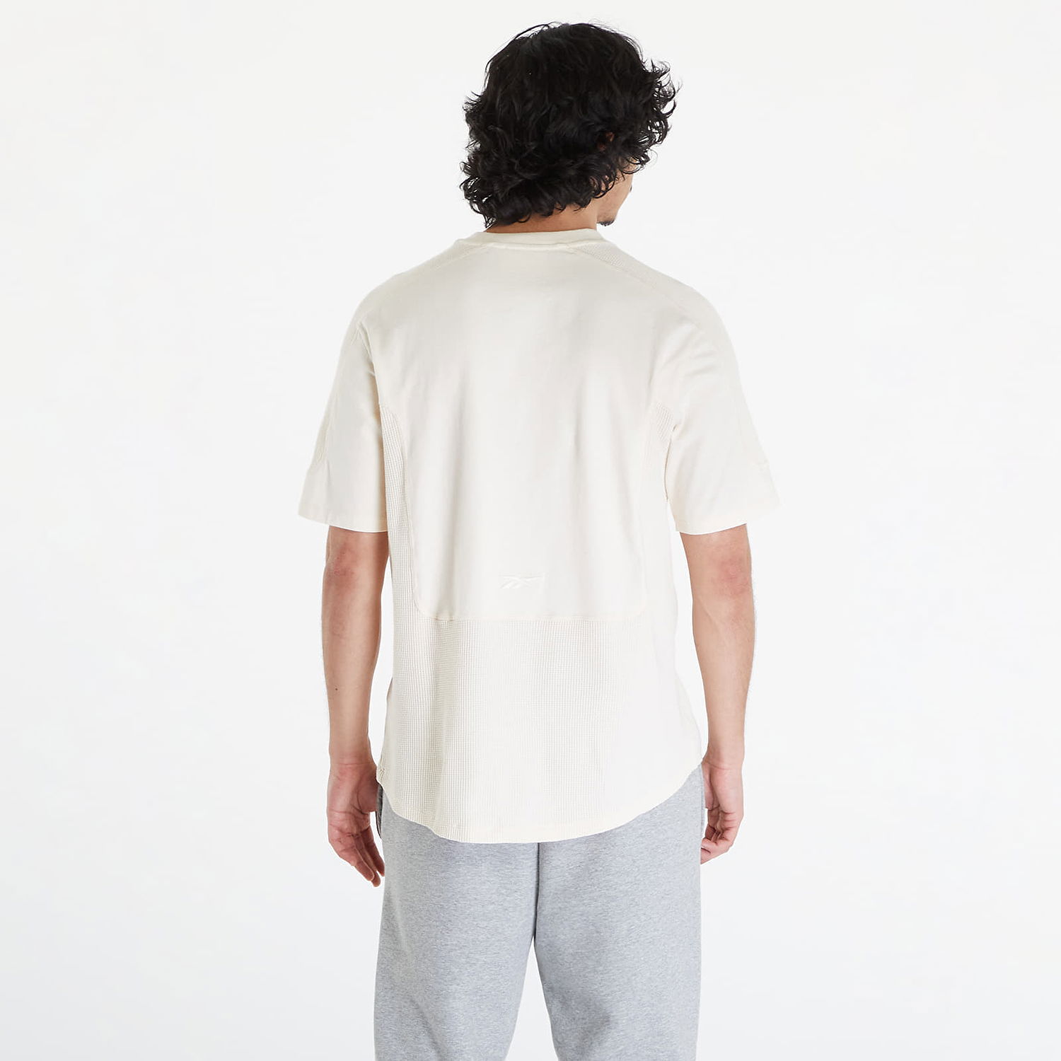 Тениска Reebok LTD Training Waffle Pattern T-Shirt Beige Бяло | RMAA002C99JER0016161, 1