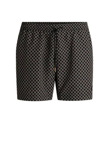 All-Over Print Drawstring Swim Shorts