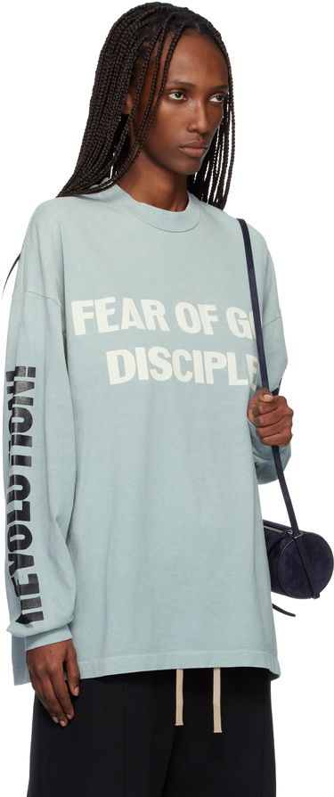 Тениска Fear of God Relaxed Long Sleeve 'Disciple' T-shirt Синьо | FG25FW10-10404HWJUS, 1