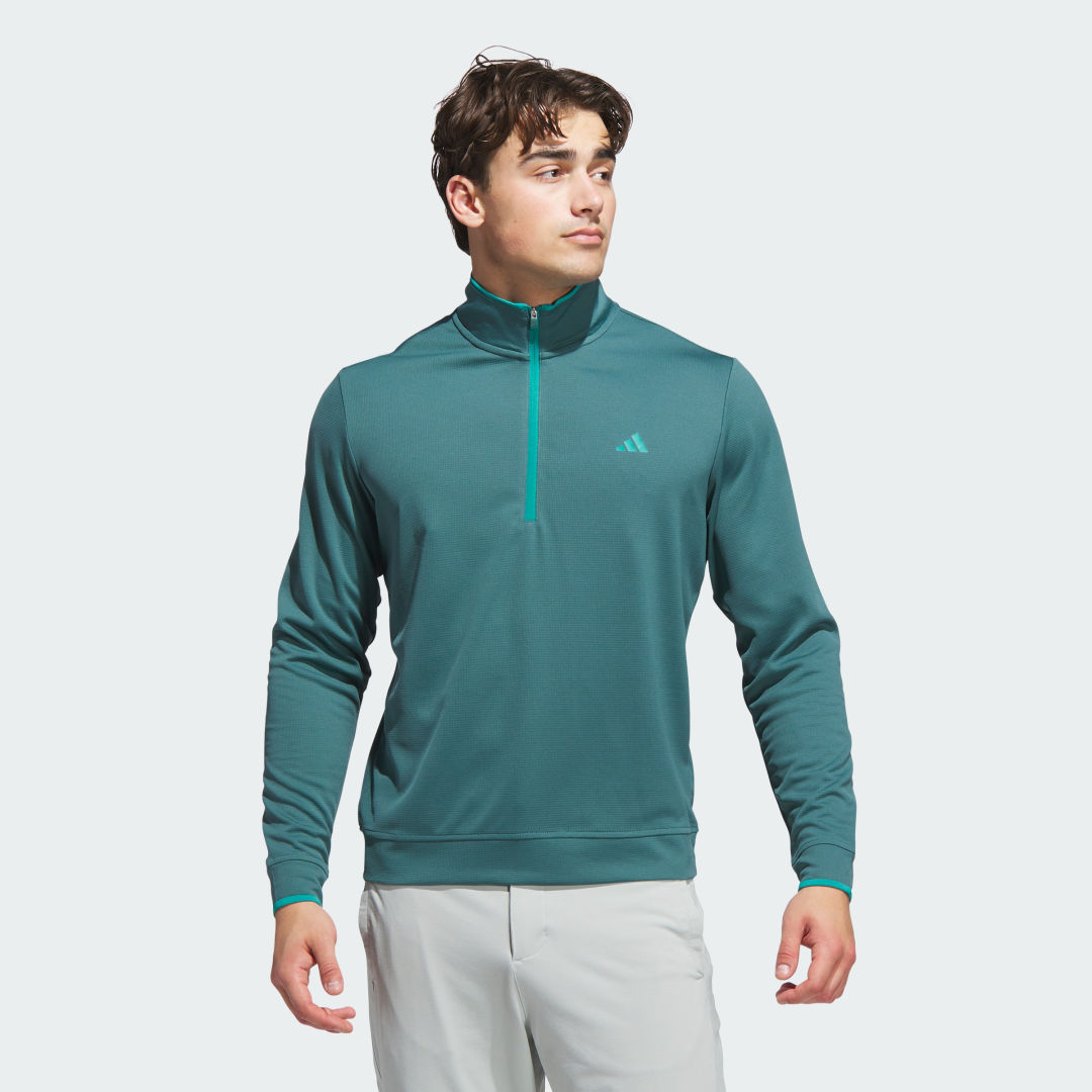 Суитчър adidas Performance Lightweight Half-Zip Top Зелено | JX7230, 0