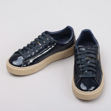 Кецове и обувки Puma Basket Platform Patent Wn's peacoat - peacoat Черно | 363314 06, 2