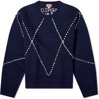 Пуловер KENZO Sashiko Stitch Crewneck Тъмно синьо | FD65PU4093CI-77, 1