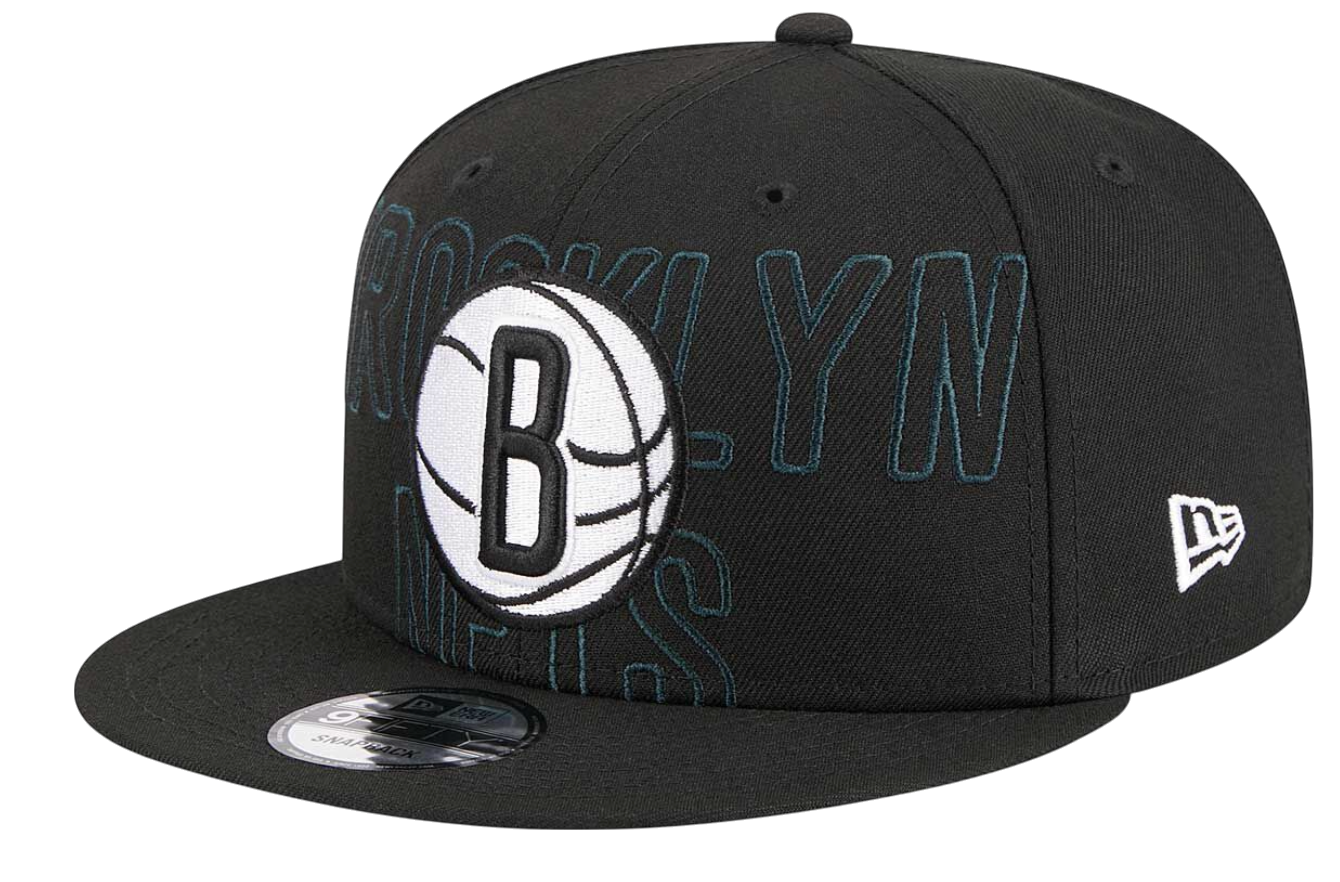 Шапка с козирка New Era New Era Brooklyn Nets 2023 Draft 9Fifty Snapback Cap Черно | 60360911-60360911, 0