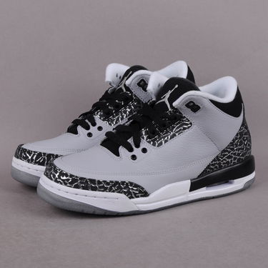 Кецове и обувки Jordan Air Jordan 3 Retro ''Wolf Grey'' BG Сиво | 398614 004, 1