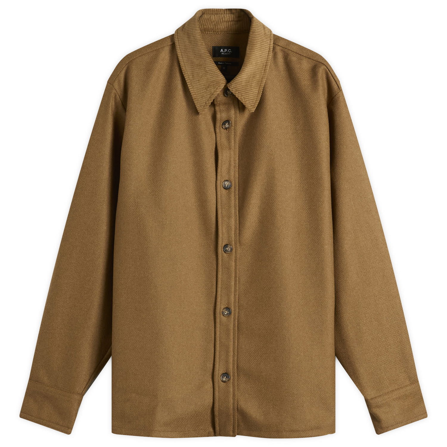 Риза A.P.C. Bernado Wool Overshirt, Size Small Кафяво | WVBCV-H32030-PCB, 1
