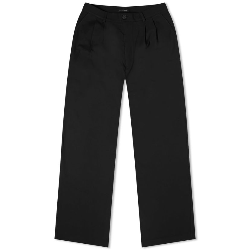 Панталони Anine Bing Carrie Wide Leg Casual Trousers Черно | A-03-3269-007