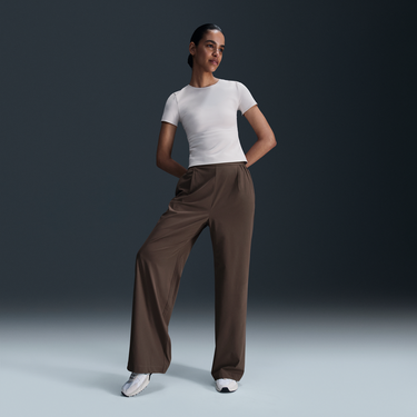 Панталони Nike Nike Dri-FIT 24.7 PerfectStretch High-Waisted Wide-Leg Pants Кафяво | HM8389-004, 3