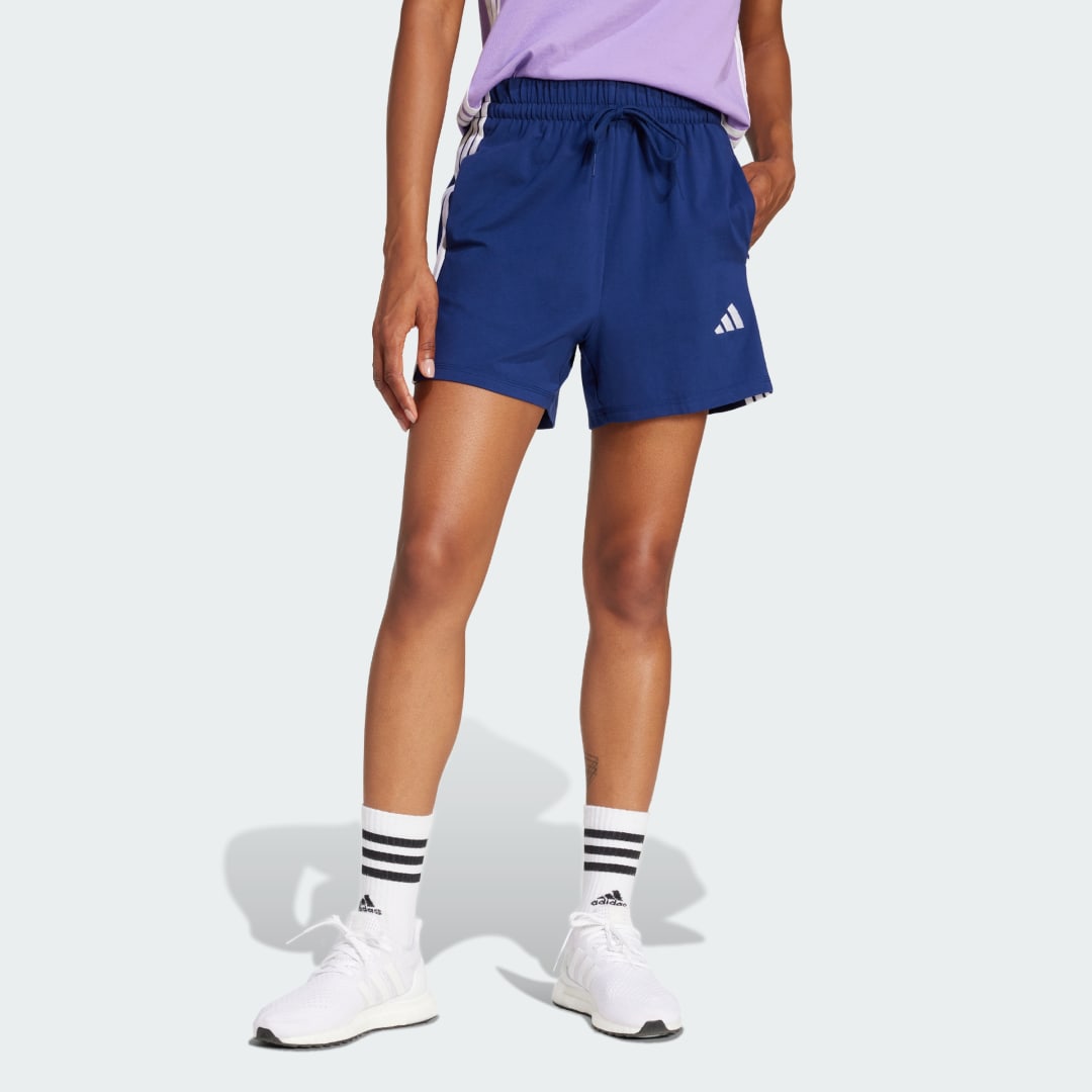 Къси панталони adidas Performance Cotton Shorts with Side Stripes Синьо | JD0913, 0