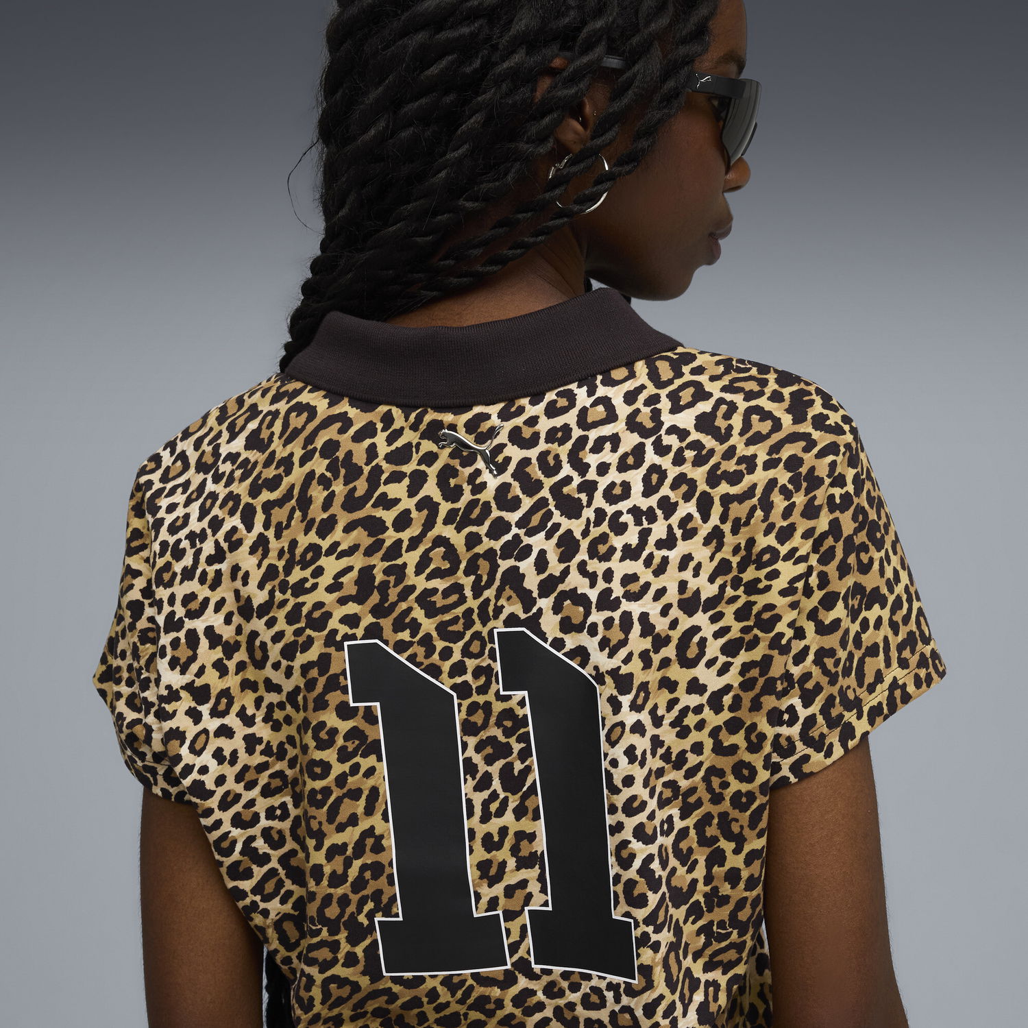 Поло тениска Puma A$AP ROCKY Baby Leopard Print Cropped Polo T-shirt Многоцветен | 636099_05, 1